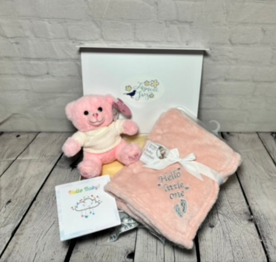 “Bear & Blanket” New Baby Gift Box