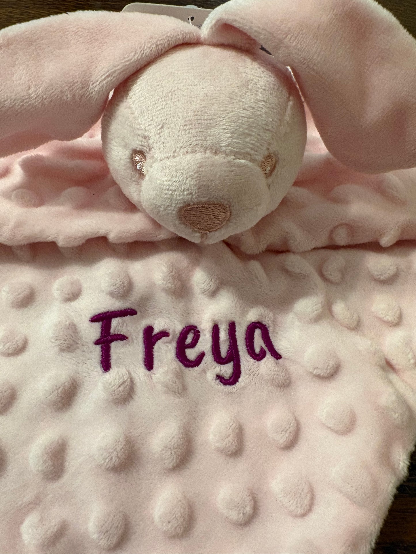 Blanket & Bunny Personalised Pink/Blue
